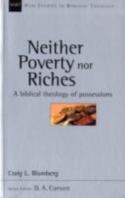 Neither Poverty Nor Riches book cover